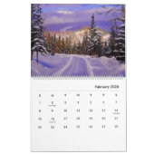 美しい国のカレンダー カレンダー (2月 2026)