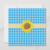 美しい国のスタイルのプレイドとレディ結婚ーのバグ 招待状 (裏面)