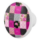 美しい国のパッチワークキルト セラミックノブ (右)