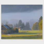 美しい国の景色のアウトドアの写真の小屋のギフト ラッピングペーパー (フラット)