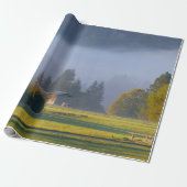 美しい国の景色のアウトドアの写真の小屋のギフト ラッピングペーパー (アンロールド)