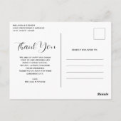 美しい国の湖の写真結婚の感謝 ポストカード (裏面)