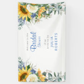 美しい地中海のフローラブライダルシャワー 横断幕 (縦)