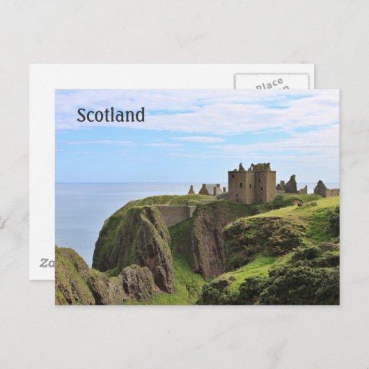 美しい城を持つスコットランドのはがき ポストカード (正面/裏面)