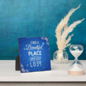 美しい場所を見つけて得る失った フォトプラーク (インサイチュ)