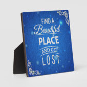 美しい場所を見つけて得る失った フォトプラーク (正面)