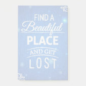 美しい場所を見つけ、無くなっている得て下さい ポストイット (正面)