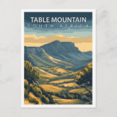 美しい場所テーブルマウンテン南アフリカ旅行 ポストカード (正面)