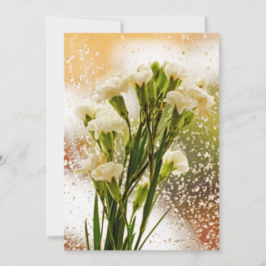 美しい塊茎の花の結婚式招待状 招待状 (裏面)