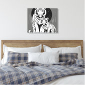 美しい壁のキャンバスのペンティング キャンバスプリント (インサイチュ (寝室))