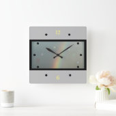 美しい壁時計 – 虹 スクエア壁時計 (ホーム)