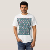 美しい夏のパターン Tシャツ (正面フル)