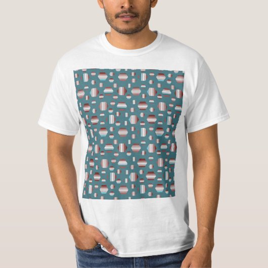 美しい夏のパターン Tシャツ (正面)