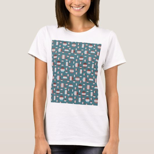 美しい夏のパターン Tシャツ (正面)