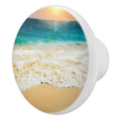 美しい夏のビーチサンセット写真 セラミックノブ (右)