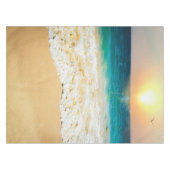 美しい夏のビーチサンセット写真 テーブルクロス (正面(横))