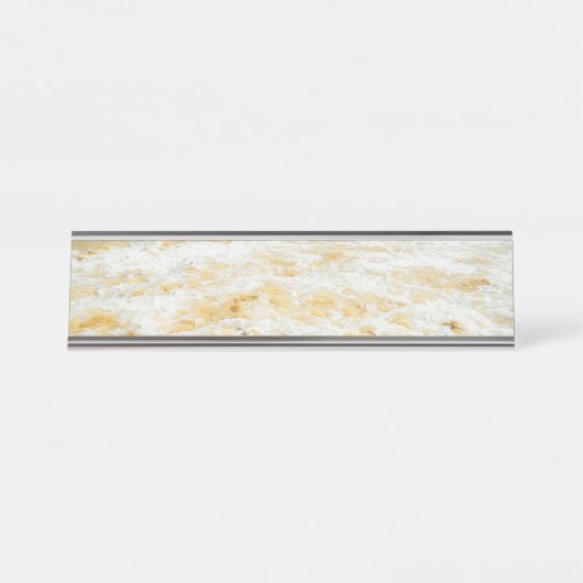 美しい夏のビーチサンセット写真 デスクネームプレート (正面)