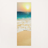 美しい夏のビーチサンセット写真 ヨガマット (正面)