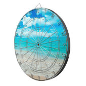 美しい夏のビーチ ダーツボード (正面右)