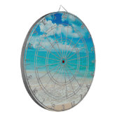 美しい夏のビーチ ダーツボード (正面左)