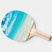 美しい夏のビーチ 卓球ラケット (横)