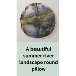 美しい夏の川の風景 ラウンドペーパーコースター