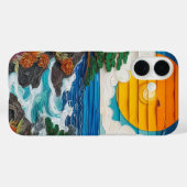 美しい夏の海の夕日 ビーチリラックス  Case-Mate iPhoneケース (裏面 (横))