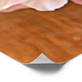 美しい夏の花ピンクの牡丹の花束と ポスター (角)