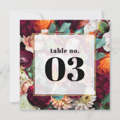 美しい夏の花結婚のテーブルNo. (正面)