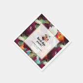 美しい夏の花結婚のナプキン スタンダードカクテルナプキン (角)