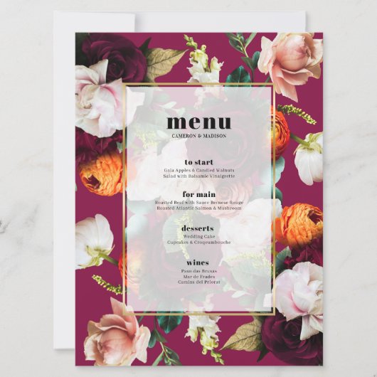 美しい夏の花 招待状 (正面)