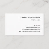 美しい夕べマウンテンレイク写真 名刺 (裏面)