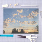 美しい夕日と雲 薄葉紙 (クラフト)