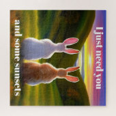 美しい夕日のポスター ジグソーパズル (横)