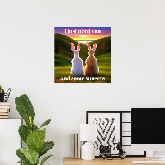 美しい夕日のポスター ポスター (ホームオフィス)