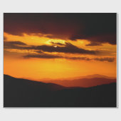 美しい夕日の写真 ラッピングペーパー (フラット)