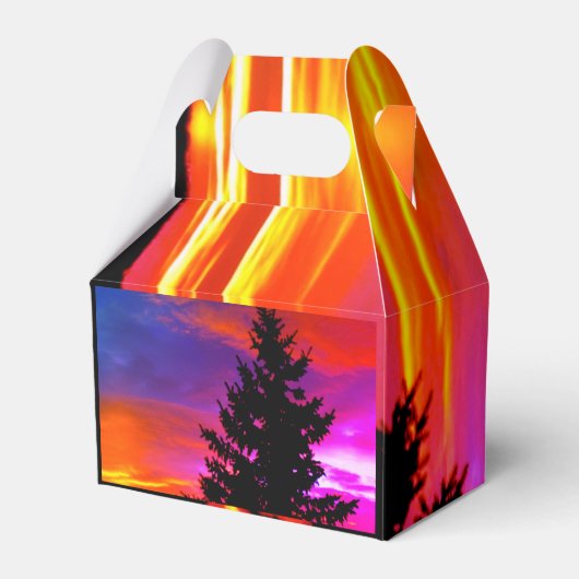 美しい夕日の好意の箱 フェイバーボックス (裏面サイド)