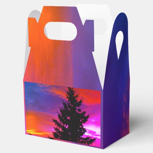 美しい夕日の好意の箱 フェイバーボックス (オープン)