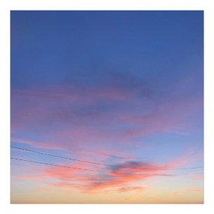 美しい夕日の景色の写真の拡大 フォトプリント