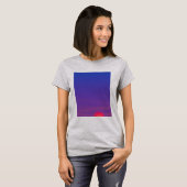 美しい夕日の景色デザイン Tシャツ (正面フル)