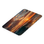 美しい夕日の海 マグネット (左側)