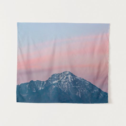 美しい夕日の空の山ストルジッチ，スロベニア タペストリー (正面(横))