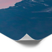 美しい夕日の空の山ストルジッチ，スロベニア ポスター (角)