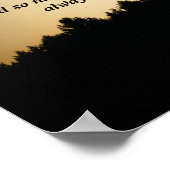 美しい夕日の詩のポスター ポスター (角)