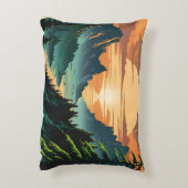 美しい夕日 アクセントクッション (裏面(縦))