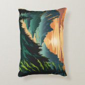 美しい夕日 アクセントクッション (正面(垂直))