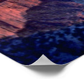 美しい夕日：アリゾナ州グランドキャニオン ポスター (角)