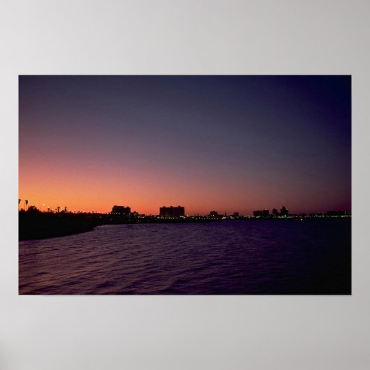 美しい夕日：コーパスクリスティ、ウイライト、テキサ ポスター (正面)