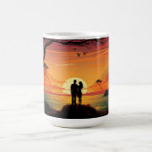美しい夕日 コーヒーマグカップ (中央)