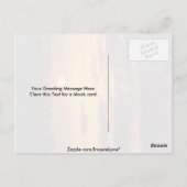 美しい夕日：ダウンタウンのスカイライン、サンディエゴ、カル ポストカード (裏面)